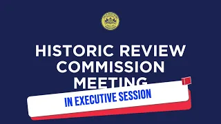 2023 November 06 - Historic Review Commission - November 6, 2023