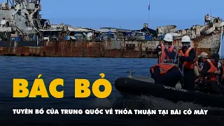 Philippines bác tuyên bố của Trung Quốc về thỏa thuận tại bãi Cỏ Mây