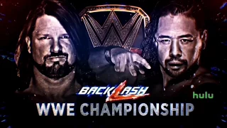 Backlash 2018 Match Card - AJ Styles vs Shinsuke Nakamura