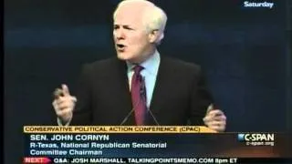 Speech - Cornyn to CPAC: Eric Holder's "Litany of Shame"