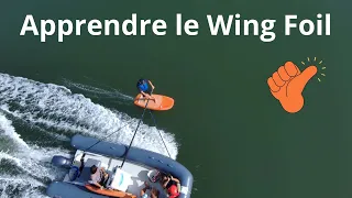 Je me Chauffe pour apprendre le Wing Foil , First Lesson  "La Planche , Le Foil " au bateau ...