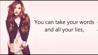 Demi Lovato ft. Cher Lloyd - Really Don't Care (lyrics + pictures)