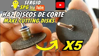 ⚒ How to MAKE a cutting DISCS for DREMEL MOTORTOOL