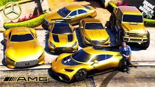 Michael Steal Every Golden Mercedes Cars in GTA 5 #151