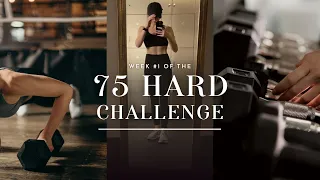 75 HARD | my first week of the internet's toughest fitness challenge, healthy routines, diet, & more