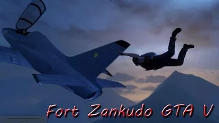 GTA 5 - Как попасть в Форт Занкудо без звезд розыска. How to get Zancudo without wanted level #1