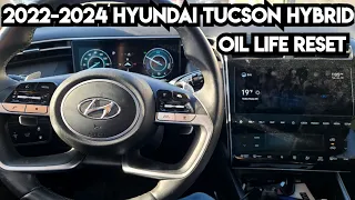 2022 2023 2024 Hyundai Tucson How to reset oil life Maintenance Reminder