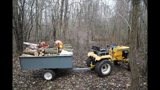Cutting dead standing trees for bundle wood