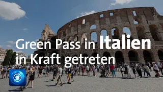 Corona-Nachweis: Green-Pass-Pflicht in Italien in Kraft getreten