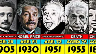 Albert Einstein Transformation From 3 to 76 Year Old