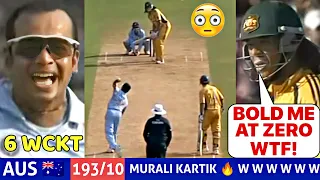 India Vs Australia 2007 7th ODI Highlights| MURALI KARTIK 6 WKTS 🔥🔥 vs AUS|Most SHOCKING Bowling😱