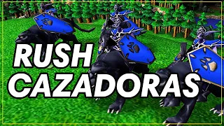 PUEDES DETENER UN RUSHEO DE CAZADORAS SOLO CON ARQUERAS? | WARCRAFT III REFORGED