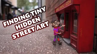 Finding a secret tiny door street art | Blender short