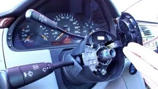 Замена переключателя поворотов Mercedes W210 How to replace the switch on the steering wheel