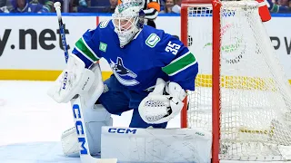 Thatcher Demko out for Canucks in Game 2, questionable for series