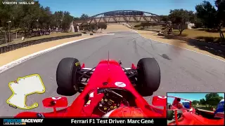 Ferrari Racing Days Laguna Seca - F1 Test Driver: Marc Gene - RECORD SETTING LAP!!