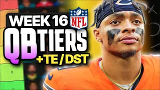 Week 16 Fantasy Football QB & TE Rankings (Top 19)