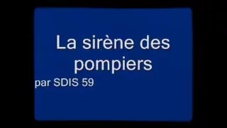 Sirène pompier français