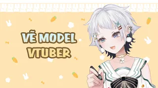 [30/8/2022] Cách Skyes vẽ model Vtuber P2 (tóc, mắt,v...v...)