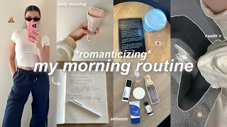 ROMANTICIZING MY MORNING ☁️🍵 6am morning + healthy habits + *dream girl era*