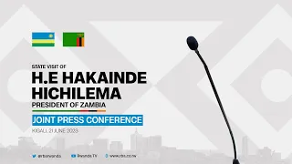 State Visit of H.E Hakainde Hichilema President of Zambia | Joint Press Conference