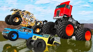 Monster Trucks Mud Battle #18 - Beamng drive