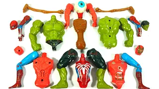 Assemble Toys Ironman vs Spider-Man Miles Morales vs Siren Head vs Hulk Smash Avengers Marvel Story