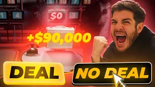 PLAYING DEAL OR NO DEAL WITH REAL MONEY ($90,000 Case Win Or Fail)