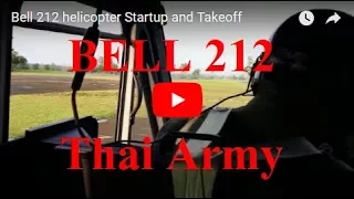 Bell 212 helicopter Startup and Takeoff