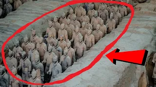 Гигантская терракотовая армия императора Цинь. Глиняные воины древней цивилизации.
