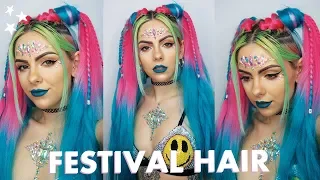 COACHELLA HAIR TUTORIAL | DIY Ombre Braids