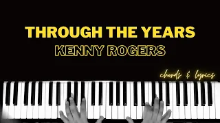 Through The Years - Kenny Rogers | Piano ~ Cover ~ Accompaniment ~ Backing Track ~ Karaoke