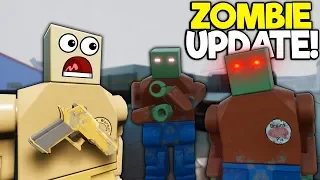 We Try the NEW Zombie Mode Update! - Brick Rigs Multiplayer Lego Gameplay