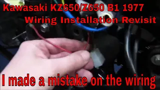 Kawasaki KZ650/Z650 B1 1977 - I made a mistake on the wiring - Part 8