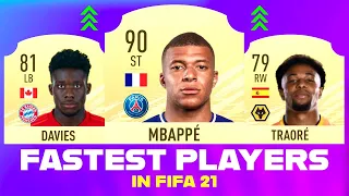 FIFA 21 | TOP 30 FASTEST PLAYERS ON FIFA 21 🏃‍♂️🔥 FT. MBAPPÉ, ALPHONSO DAVIES & ADAMA TRAORÉ!!