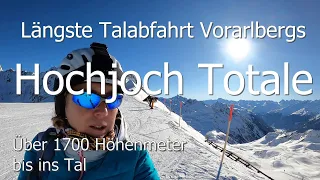 Hochjoch Totale | The longest ski run in Vorarlberg | Over 1700m in altitude & 12km in one go | 2023