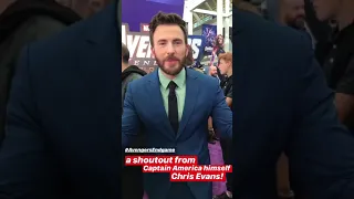 Chris Evans at the #AvengersEndGame Premiere in L.A.