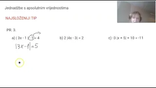 7. razred: Jednadžbe s apsolutnim vrijednostima