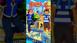 Kalos Ash VS Sinnoh || Kalos Ash VS Alola Ash || Pokemon team battle || #shorts #pokemon #edit