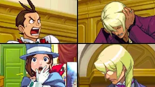 Apollo Justice: Ace Attorney - All Damage/Shocked Animations