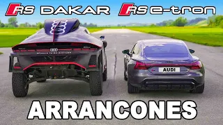 Audi RS e-tron GT vs RS Q e-tron: ARRANCONES