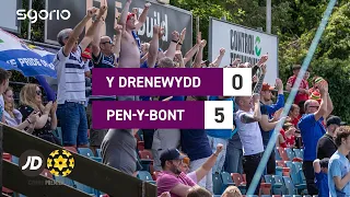 Y Drenewydd 0-5 Pen-y-bont | Pen-y-bont yn cyrraedd rownd derfynol y gemau ail gyfle.