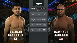 THE PRIDE LEGEND vs RAMPAGE! Kazushi Sakuraba vs Quinton Jackson UFC 2