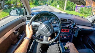 2007 Audi A4 B7  [2.0 TDI PD 170HP] |0-100| POV Test Drive #1795 Joe Black