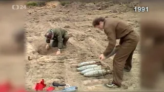 Nález dělostřeleckých granátů ve Stráži pod Ralskem - Archiv ČT24