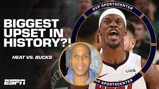 The BIGGEST upset in NBA history! - Heat beating the Bucks has Richard Jefferson SHOOK 🤯