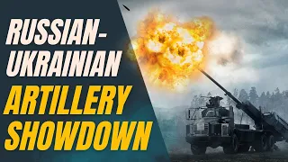 Russian-Ukrainian artillery showdown #howitzer #artillery #ukrainewar #russiaukrainewar #military