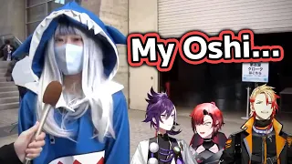 Axel ask Gura Cosplayer "Who is your Oshi?"
