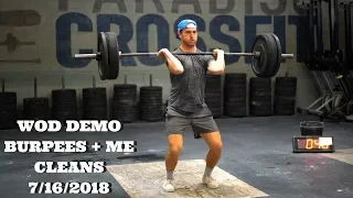 Wod Demo - Burpee Clean Minute Challenge (Paradiso CrossFit)