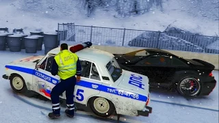 ПОГОНЯ ДПС ЗА МЕРСЕДЕСОМ - ПОЛИЦЕЙСКИЙ ПАТРУЛЬ в GTA 5